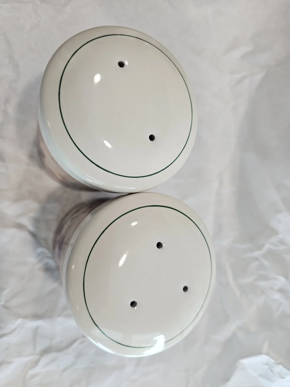 Certified International Corp Fruit Ceramic Salt & Pepper Shakers Set 2 4in